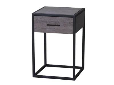 Bedside Pedestal with Dark Wood and Draw | Myspace Furniture Manufacturer