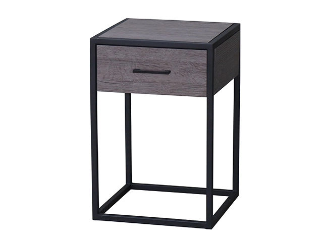 Bedside Pedestal with Dark Wood and Draw | Myspace Furniture Manufacturer