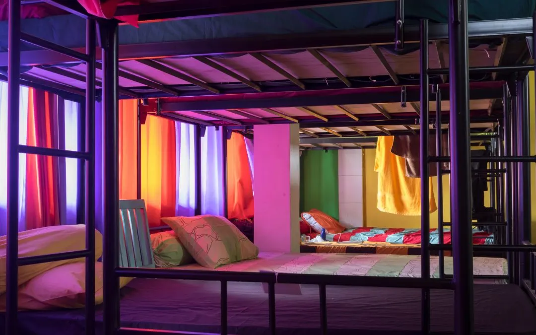 Durable contract bunk bed for hostels, hotels and student housing